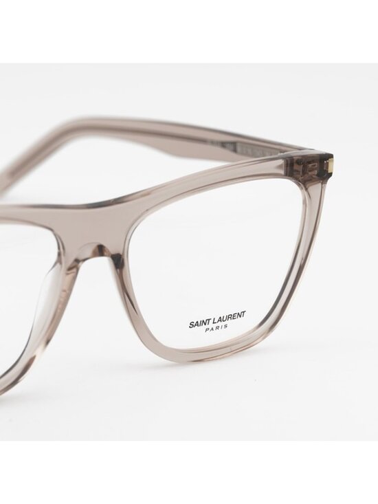 Saint Laurent SL518 004 Eyeglasses Brown 56mm Square Frame